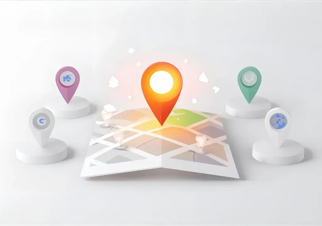 Local business location highlighted on Google Maps with a visible map pin