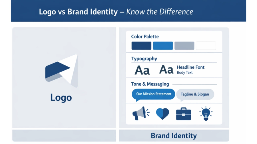 logo vs brand identity