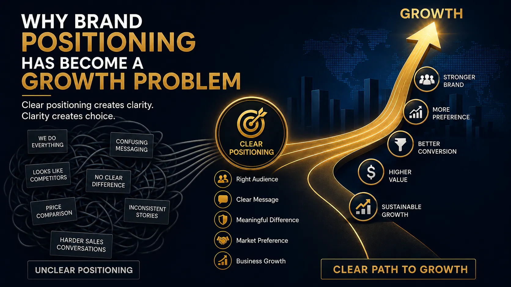Brand positioning strategy showing how clear positioning can support business growth