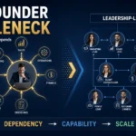 founder bottleneck showing business growth depending too heavily on the founder