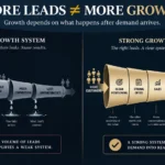 business growth strategy framework showing what businesses should fix before pursuing more leads