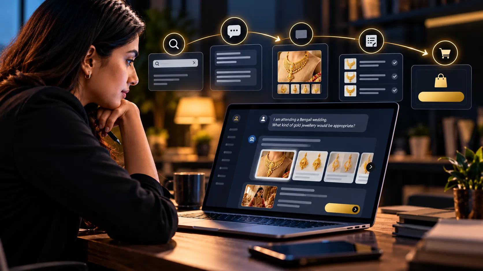 ChatGPT Ads in India showing AI-powered consumer discovery and product decision-making.