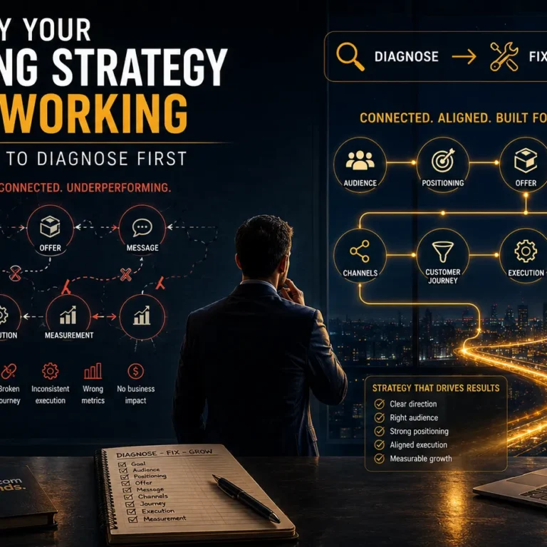 marketing strategy diagnostic showing nine problems that can prevent marketing from driving business growth