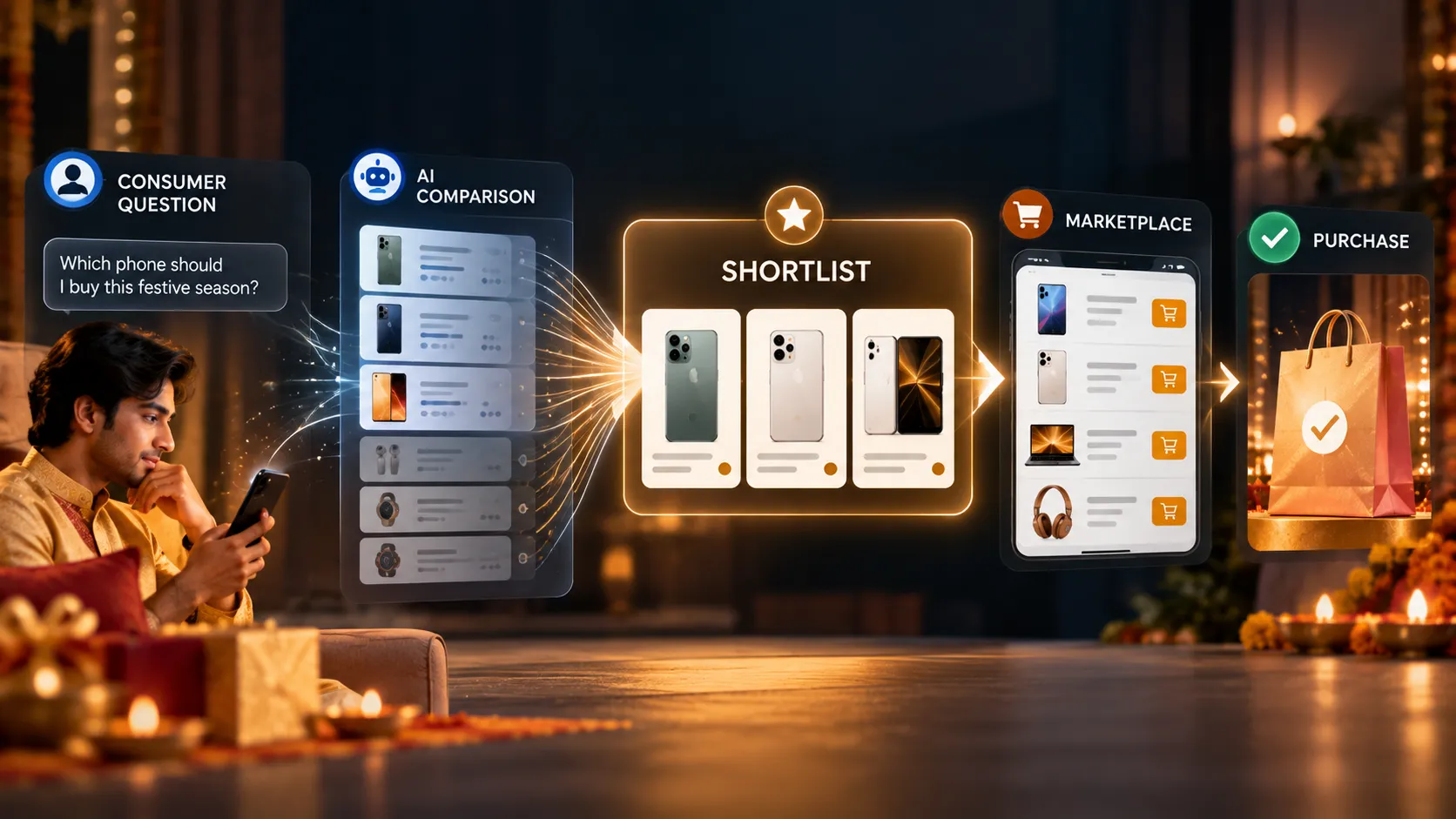 AI festive shopping in India moving consumers from search to shortlist