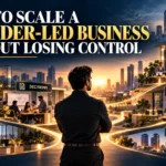 How to scale a founder-led business without losing control through delegation, systems and clear decision rights