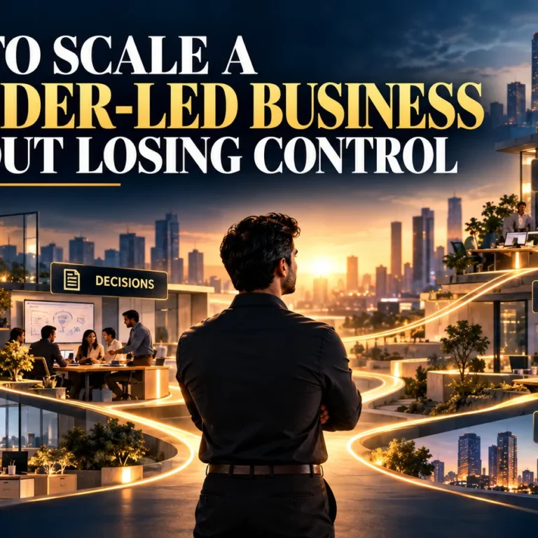 How to scale a founder-led business without losing control through delegation, systems and clear decision rights