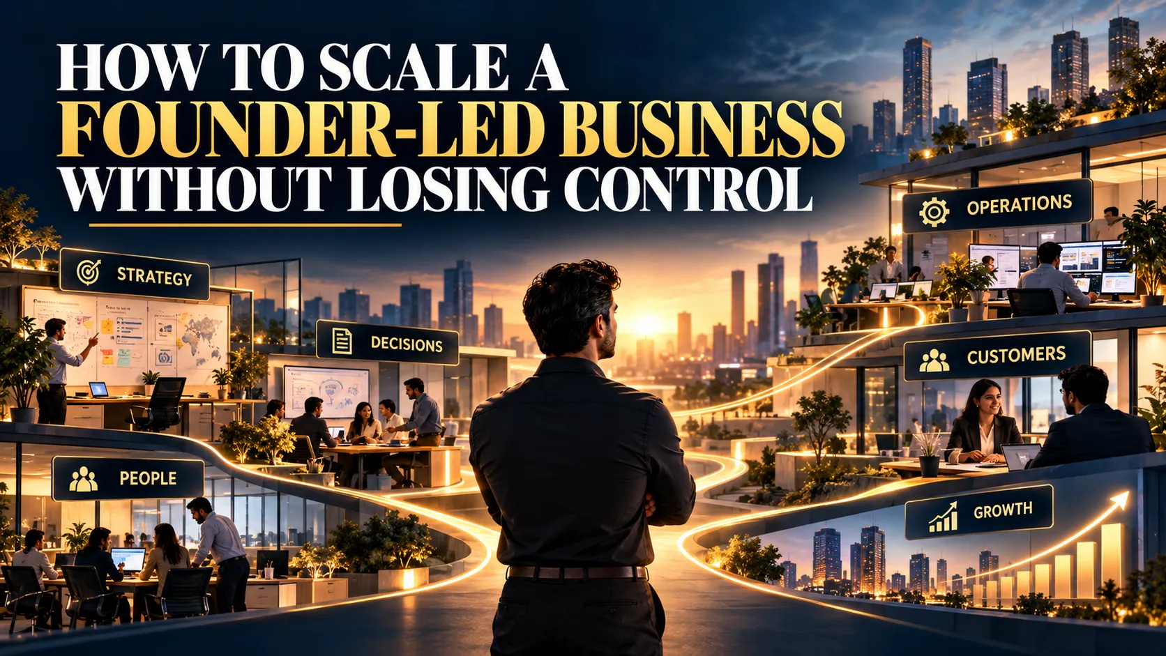 How to scale a founder-led business without losing control through delegation, systems and clear decision rights