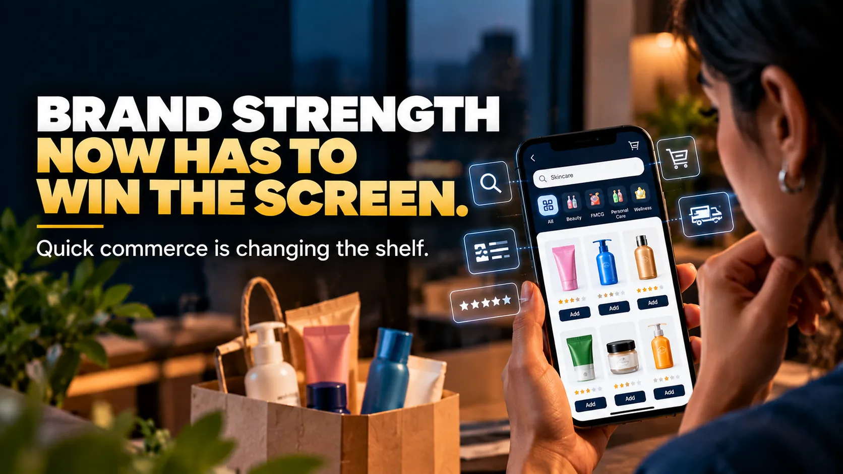 Quick commerce brand strength and digital shelf competition for FMCG and beauty brands