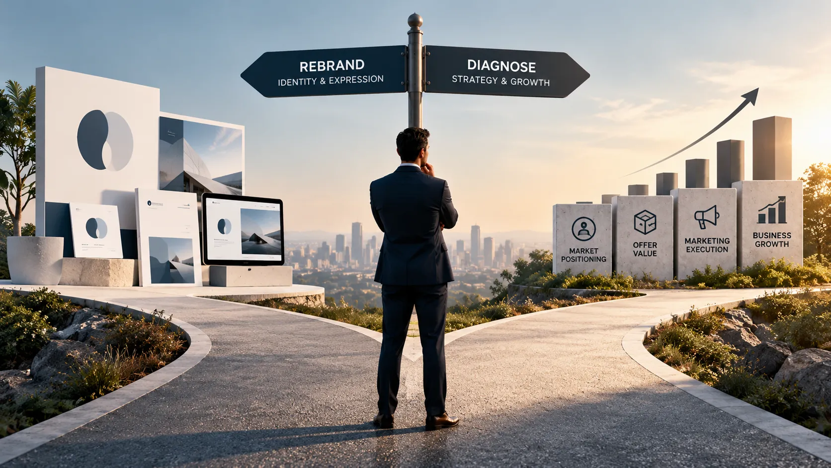 Rebranding vs repositioning: choosing between a new brand identity and fixing the underlying growth problem